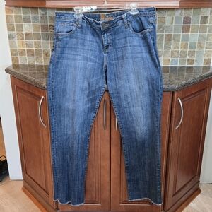 KUT Womens Jeans Raw Edge